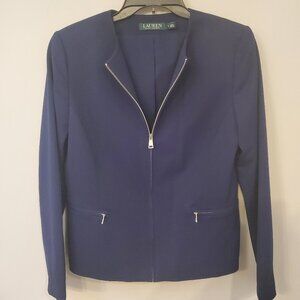 Lauren Ralph Lauren Zip Front Blazer